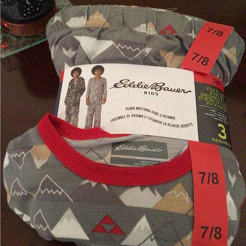💕Host Pick💕🛍2 for $40🛍NWT Eddie Bauer bundled 3 piece kids PJ set